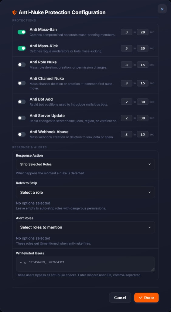 Anti-Nuke modal preview